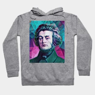 Adam Mickiewicz Abstract Portrait | Adam Mickiewicz Artwork 4 Hoodie